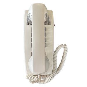 Cortelco ITT White Vintage Touch Tone Wall Phone *Not Tested*